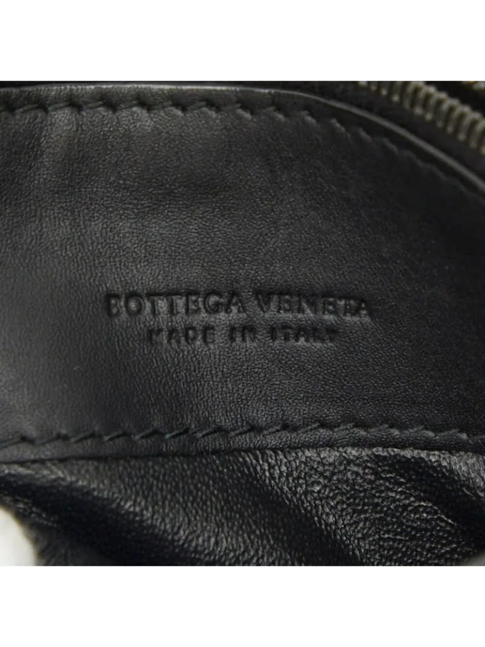 Bottega Veneta Intrecciato Card Case Black Leather